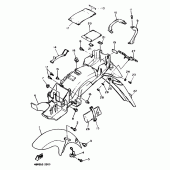 Схема узла: Крыло Yamaha XJ600 Diversion (Naked)