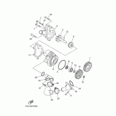 Схема вузла: Водяний насос Yamaha XT660 XT660Z Tenere