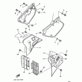 Схема узла: Боковая крышка Yamaha YZ250 YZ250