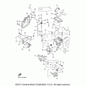 Схема узла: Боковая крышка Yamaha XVS1300 Stryker