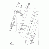 Схема узла: Вилка передней оси Yamaha YZF-R1 R1