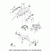 Схема узла: Крыло Yamaha XVS950 Bolt