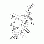 Схема узла: Рулевой механизм Yamaha XV250 V-Star