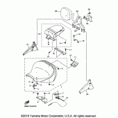 Схема вузла: Сидіння Yamaha XVS1300 V-Star Tourer