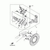 Схема вузла: Задній гальмівний супорт Yamaha TDM900
