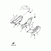 Схема узла: Боковая крышка Yamaha TW200