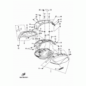 Схема вузла: Бак паливний 2 Yamaha XSR700/ MTM690