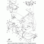 Схема узла: Боковая крышка Yamaha XV1600 Road Star Silverado