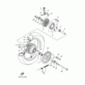 Схема вузла: Заднє колесо Yamaha TTR125 TT-R125