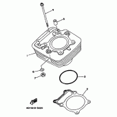 Схема вузла: Циліндр Yamaha TT250R TT-R