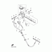 Схема вузла: Головний циліндр зчеплення 2 Yamaha XJR1300
