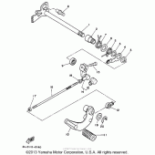 Схема вузла: Вал перемикання Yamaha XV250 Route 66