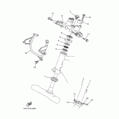 Схема вузла: Рульовий механізм Yamaha TW225
