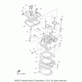 Схема вузла: Циліндр Yamaha YZ450F YZ450FX