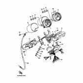 Схема вузла: Панель приладів Yamaha XV1100 Virago Special