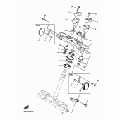Схема вузла: Рульовий механізм Yamaha WR250 WR250F