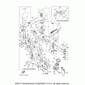 Схема узла: Топливный бак Yamaha XV1700 Road Star Silverado