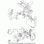 Схема вузла: Вихлопна система Yamaha XV1100 Virago