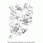 Схема узла: Головка цилиндра Yamaha XV250 V-Star