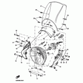 Схема узла: Фара Yamaha BT1100 Bulldog