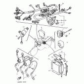 Схема узла: Электрооборудование 1 Yamaha FZX750