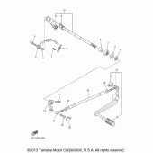 Схема вузла: Вал перемикання Yamaha YZF-R1 R1S Limited Edition