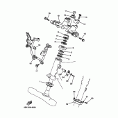 Схема узла: Рулевой механизм Yamaha TW125