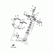 Схема вузла: Рульовий механізм Yamaha TT-R250 TT-R250