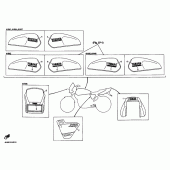 Схема узла: Эмблема1 (4HM1,4HM2,4HM4) Yamaha XJR400
