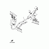 Схема вузла: Вихлопна система Yamaha TTR125 TT-R125