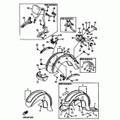 Схема вузла: Крило Yamaha XVZ1300 Royal Star Tour Classic