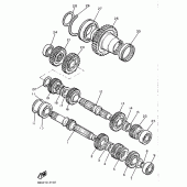 Схема узла: Трансмиссия Yamaha XJ900 Diversion