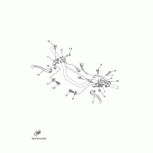 Схема вузла: Пульт управління рульовий та Важіль Yamaha TTR125 TT-R125