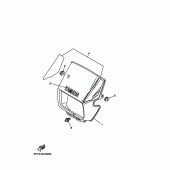 Схема вузла: Облицювальні елементи 1 Yamaha TW200