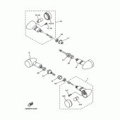 Схема вузла: Поворотники 3 (4DN5,6) Yamaha SRV250 Renaissa