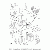 Схема вузла: Електроустаткування (2) Yamaha XVS1300 V-Star Tourer
