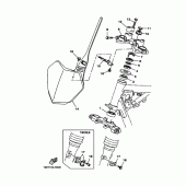 Схема вузла: Рульовий механізм Yamaha TTR125 TT-R125