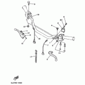 Схема узла: Пульт управления рулевой и Рычаг Yamaha XTZ750 Super Tenere