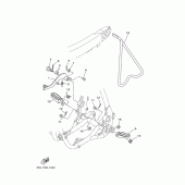 Схема вузла: Підніжки та підставка Yamaha YZ250 YZ250F