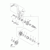 Схема вузла: Привід стартера Yamaha WR400F