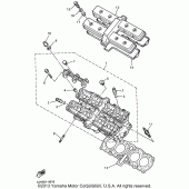 Схема вузла: Головка циліндра Yamaha YZF600R Thundercat