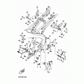 Схема узла: Подножки и Подставка Yamaha MT125 MT-125 (ABS)