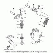 Схема узла: Клапан Yamaha XVS650 V-Star Custom