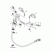 Схема вузла: Руль і Тросики Yamaha XV1900 Raider S