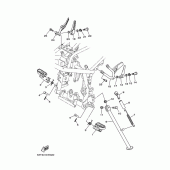 Схема узла: Подножки и Подставка Yamaha XG250 TRICKER