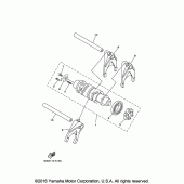 Схема вузла: Вал перемикання Yamaha XV1900 Raider