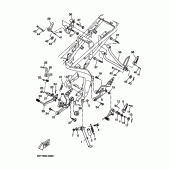 Схема узла: Подножки и Подставка Yamaha YZF-R125