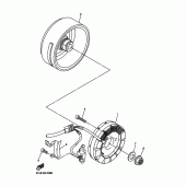 Схема узла: Генератор Yamaha WR450F