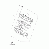 Схема узла: Панель приборов Yamaha XP500 T-MAX