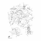 Схема узла: Топливный бак Yamaha FZ1 FZ1 FAZER (Naked, ABS)